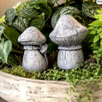 Concrete Mushroom Statues Planter Garden Decor