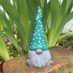 Polka Dot Hat Garden Gnome | Concrete Garden Gnome Statue