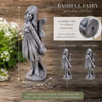 Bashful Fairy Statue | Concrete fairy Garden Statues