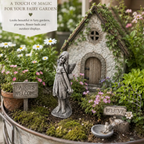 Bashful Fairy Statue | Concrete fairy Garden Statues