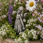 Bashful Fairy Statue | Concrete fairy Garden Statues