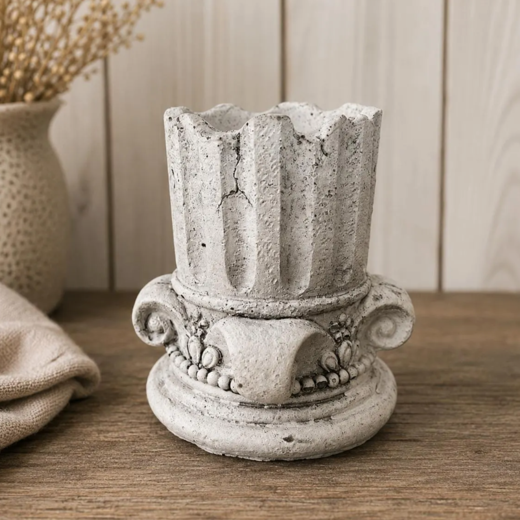 Vintage Column Pillar Succulent Planter | 2 Inch Small Pot
