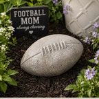 Concrete Football Statue Hanging Or Garden Statue | Football Mom Gifts