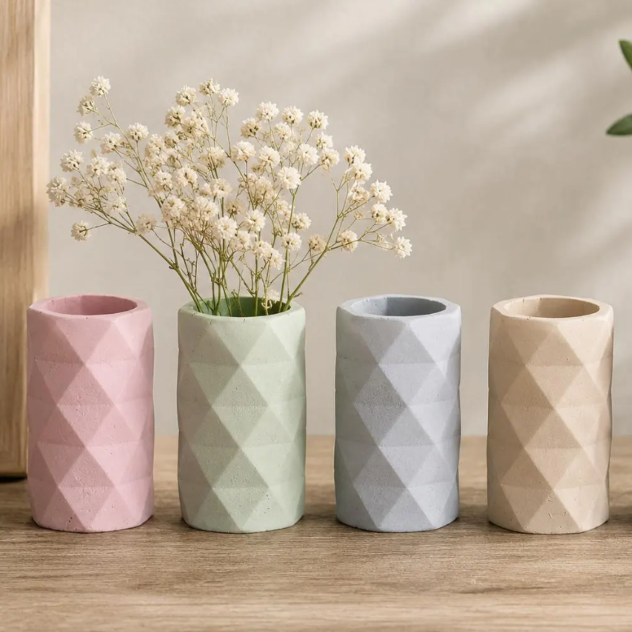 Colorful Concrete Bud Vases | Pencil Cups | Storage Cup