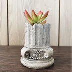 Vintage Column Pillar Succulent Planter | 2 Inch Small Pot