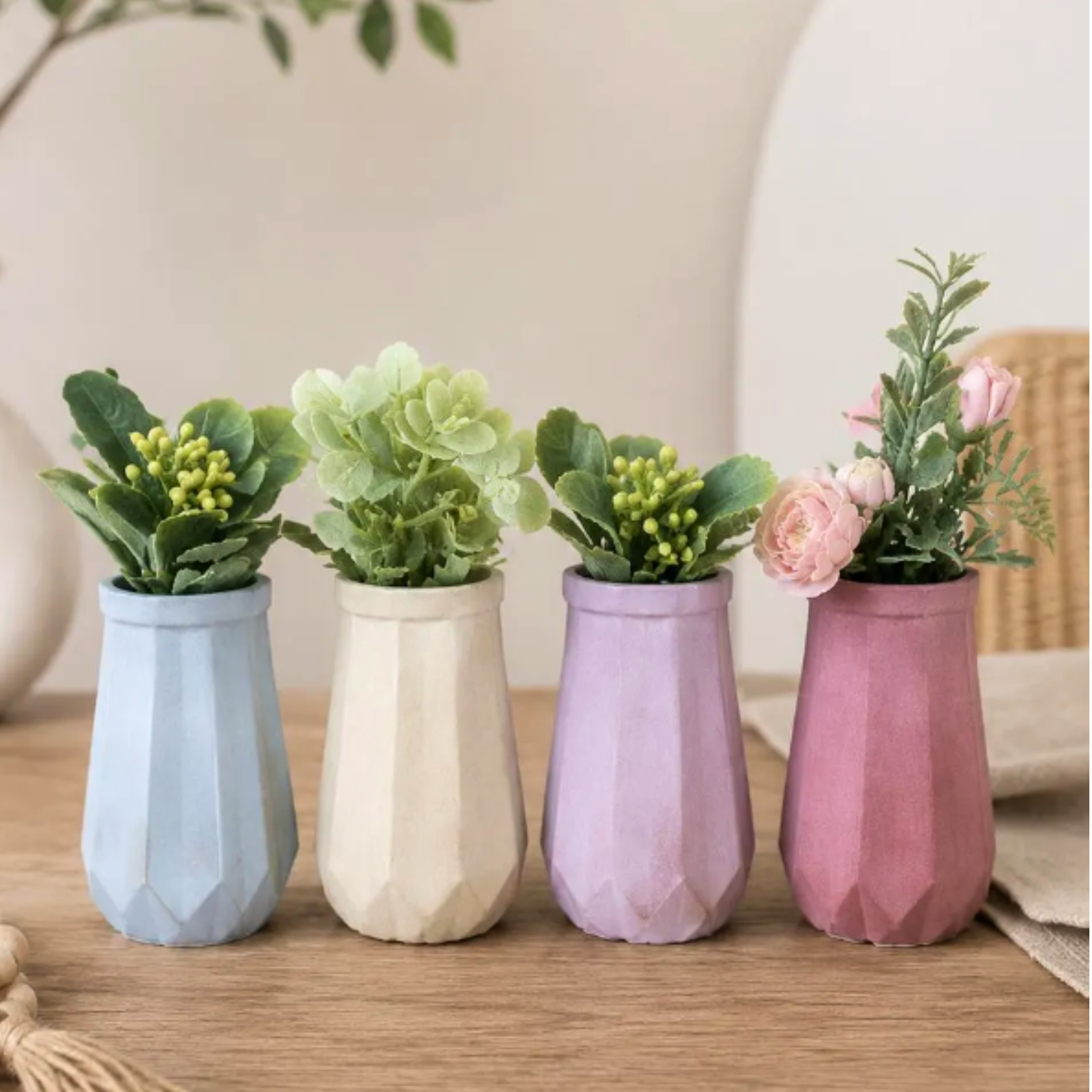 Diamond Rippled Bud Vase | Pencil Cup | Storage Cup