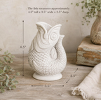 Fish TaperCandle Holder | Carp or Koi Concrete Candle Votive