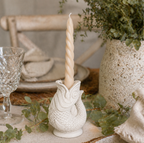 Fish TaperCandle Holder | Carp or Koi Concrete Candle Votive