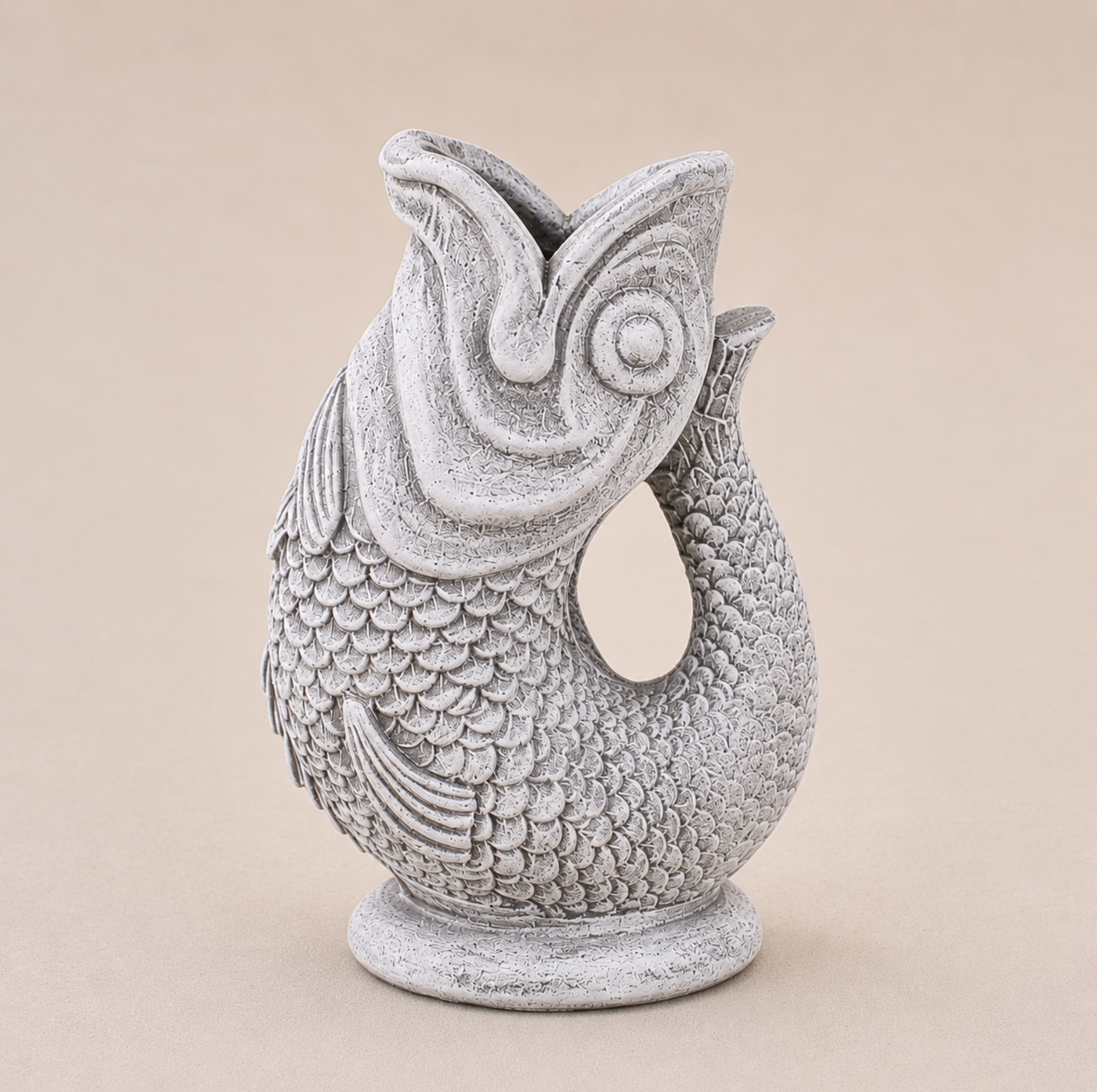 Fish TaperCandle Holder | Carp or Koi Concrete Candle Votive