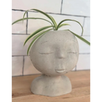 Modern Lady Head Planter | Boho Succulent Planter 2.75 Inch Pot