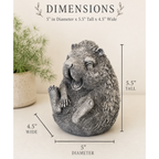 Happy Hedgehog Concrete Statue | Garden Statue | Hedgehog Decor | Doorstopper