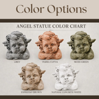 Chubby Angel Cherub Statue | Concrete Garden Statue or Grave Decor
