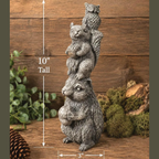 Woodland Creatures Stacked | Squirrel Owl Hedgehog