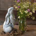Moon-Gazing Bunny Rabbit Statue | Hare Sculpture