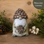 Pinecone Hat Gnome | Rustic Gnome Garden Statue