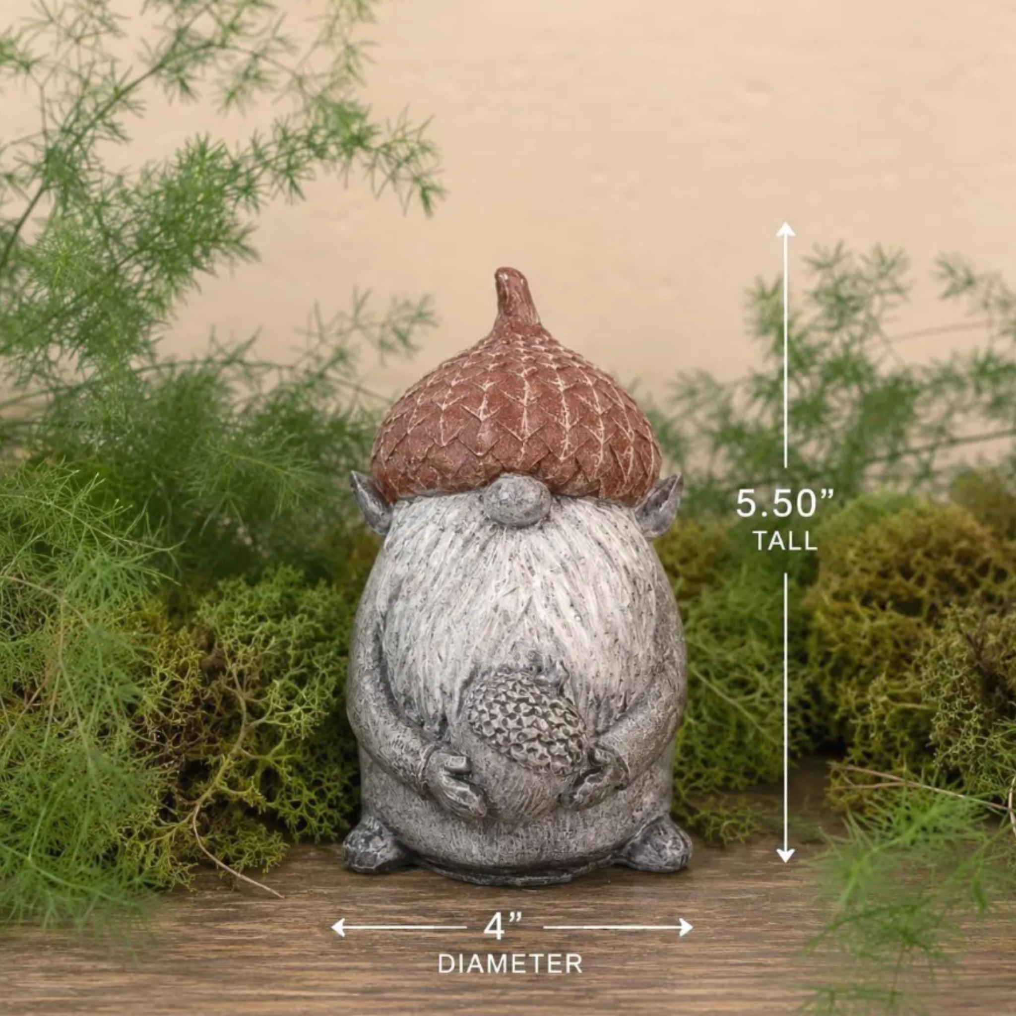 Acorn Hat Gnomes | Large Gnome & Small Gnome Couple Pair