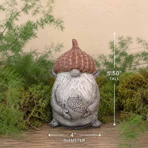 Acorn Hat Gnomes | Large Gnome & Small Gnome Couple Pair