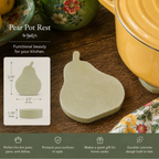 Concrete Pears | Fruit Trivet Set Pot Rests | Pear-Shaped Coasters