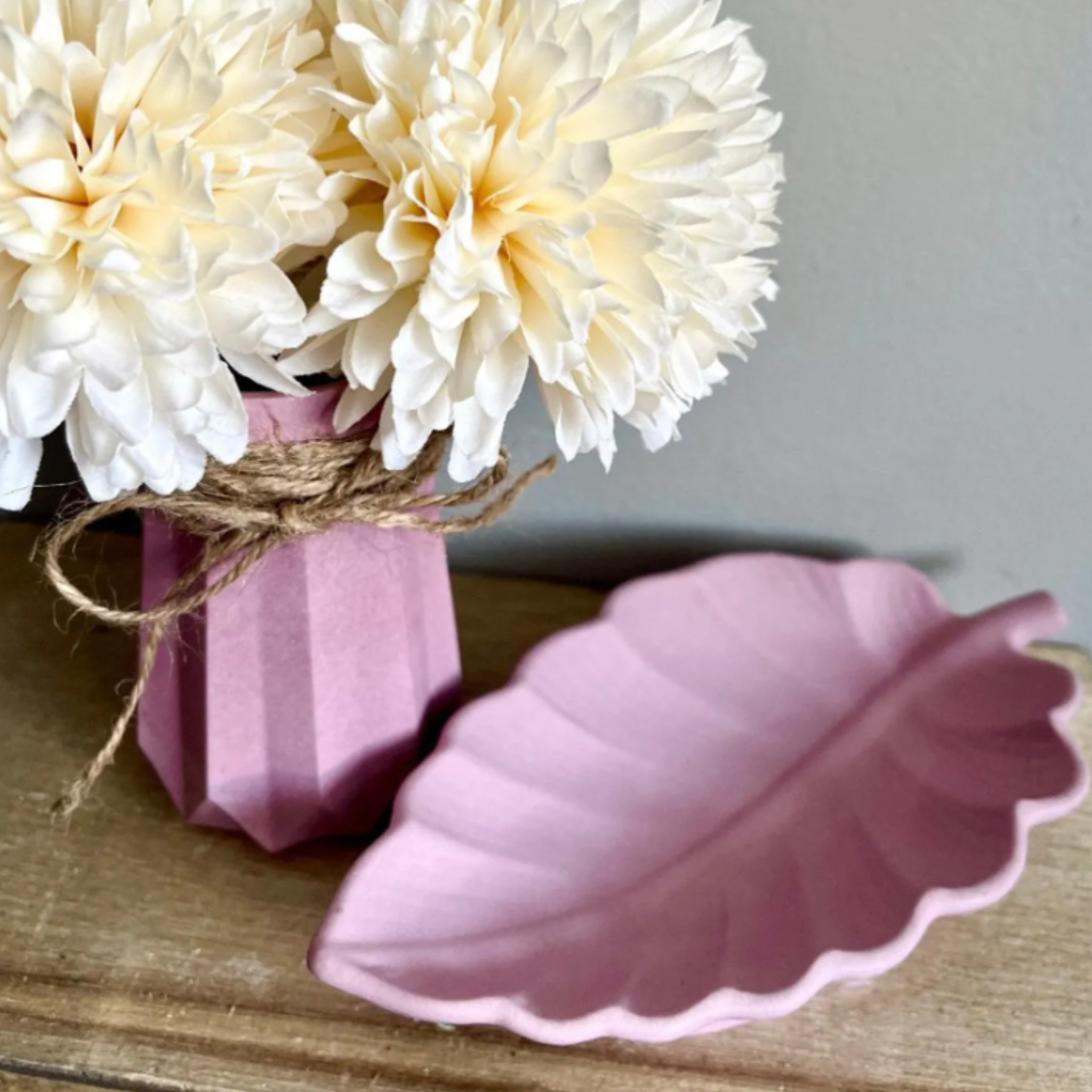 Concrete Leaf Tray | Colorful Trinket Tray Jewelry Organizer