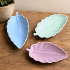 Concrete Leaf Tray | Colorful Trinket Tray Jewelry Organizer