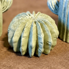 Miniature Cactus Statues | Set of 3 Faux Cacti | Artificial Concrete Plants