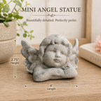 Small Angel Garden Statue | Concrete Cherub Statue | Gravestone Decoration