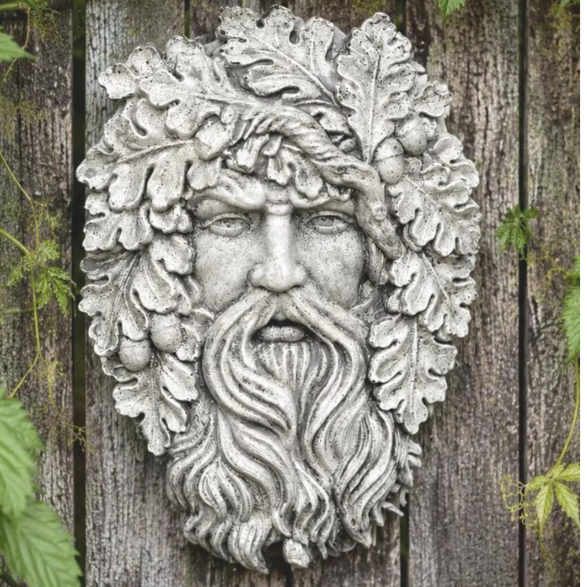 Acorn Greenman Garden Plaque