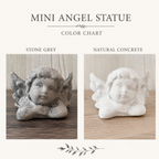 Small Angel Garden Statue | Concrete Cherub Statue | Gravestone Decoration