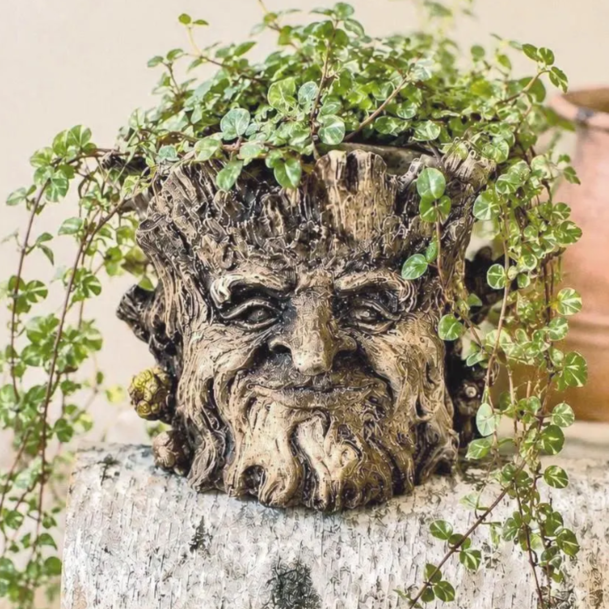 Woodland Greenman Tree Planter 4 Inch Pot