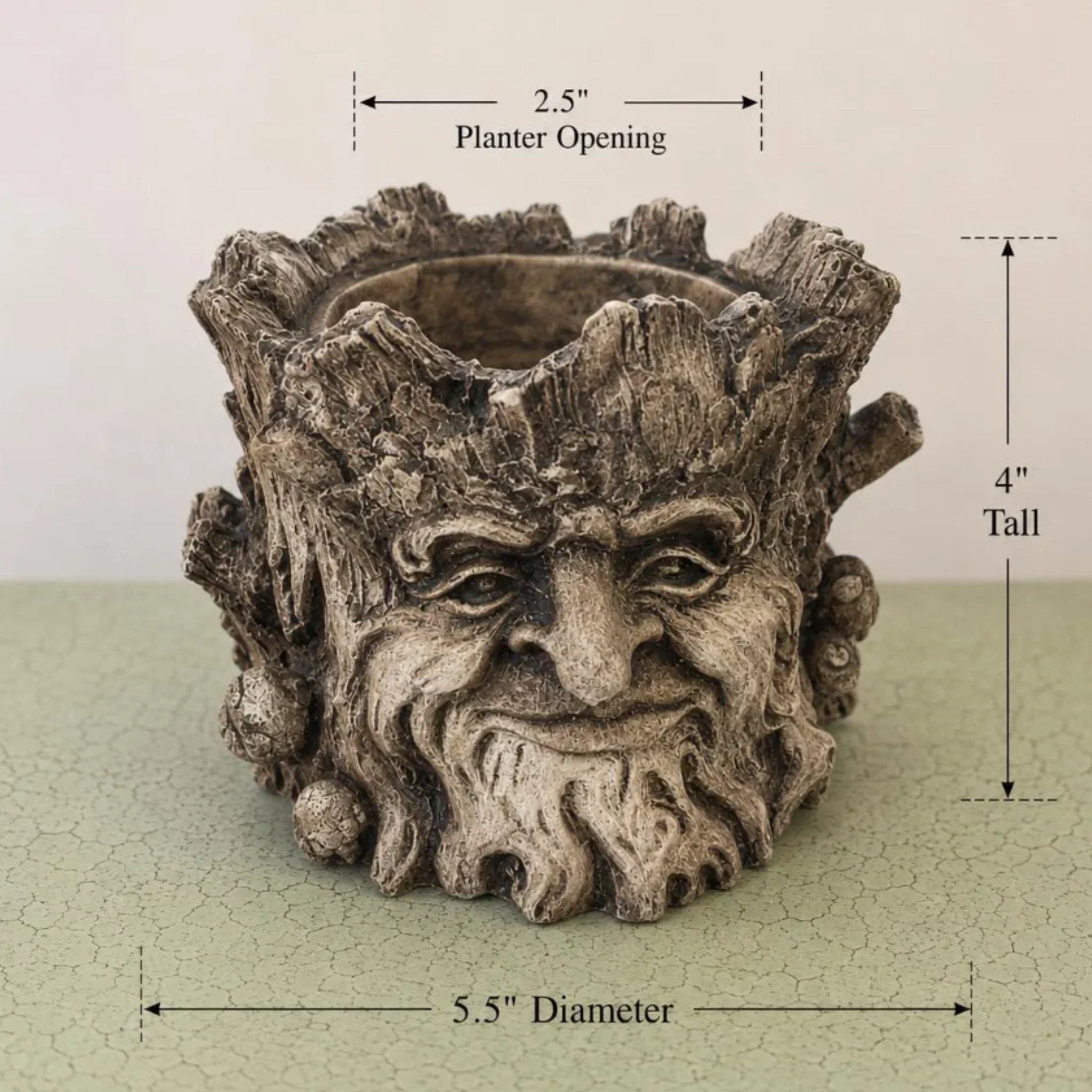 Woodland Greenman Tree Planter 4 Inch Pot