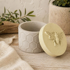 Honeycomb Bee Jar Concrete