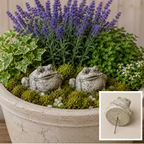 Mini Frog Statues | Plant Stakes or Planter Accent
