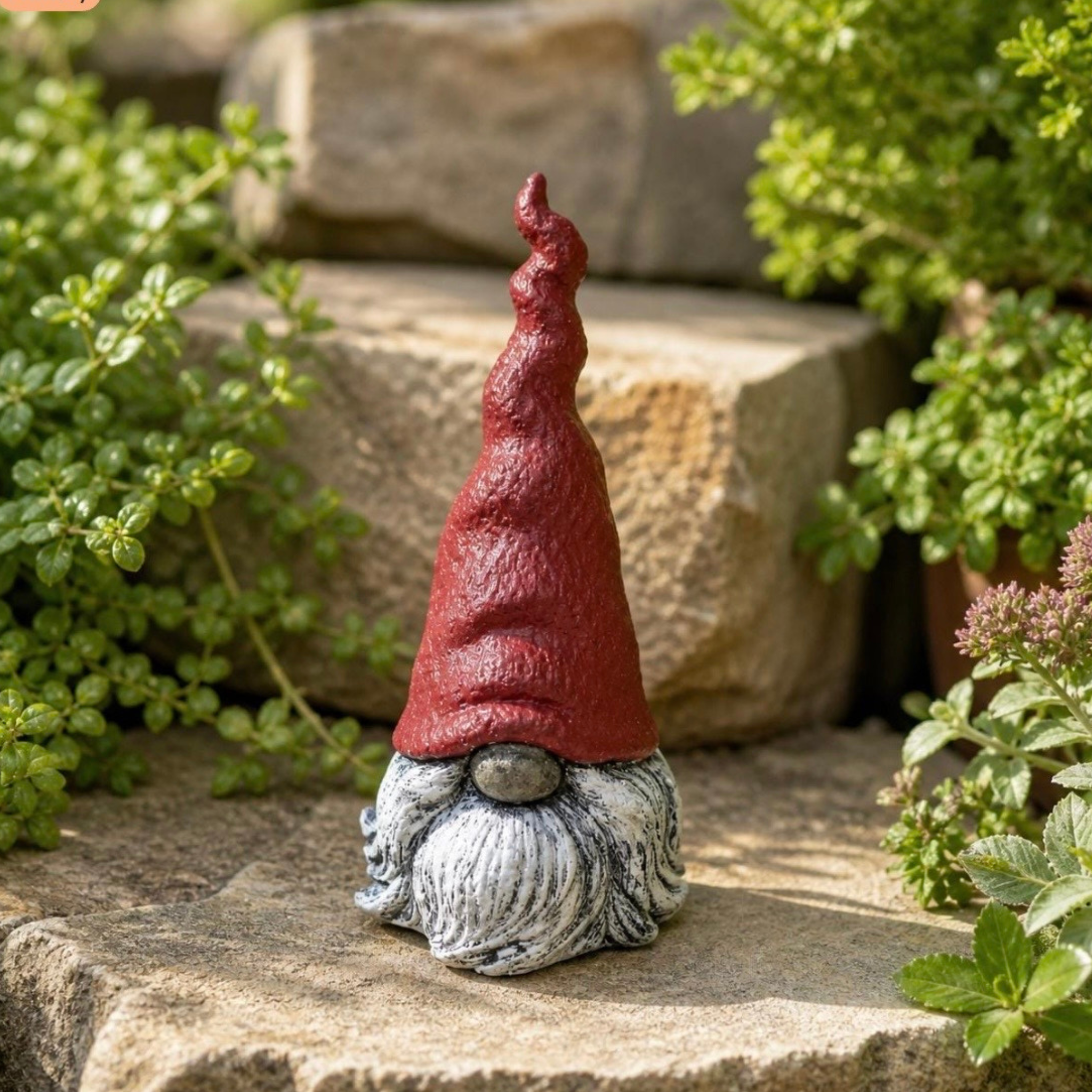 Squiggly Hat Garden Gnome