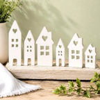 Concrete Houses with Hearts: DIY Village Decor