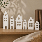 Concrete Houses with Hearts: DIY Village Decor