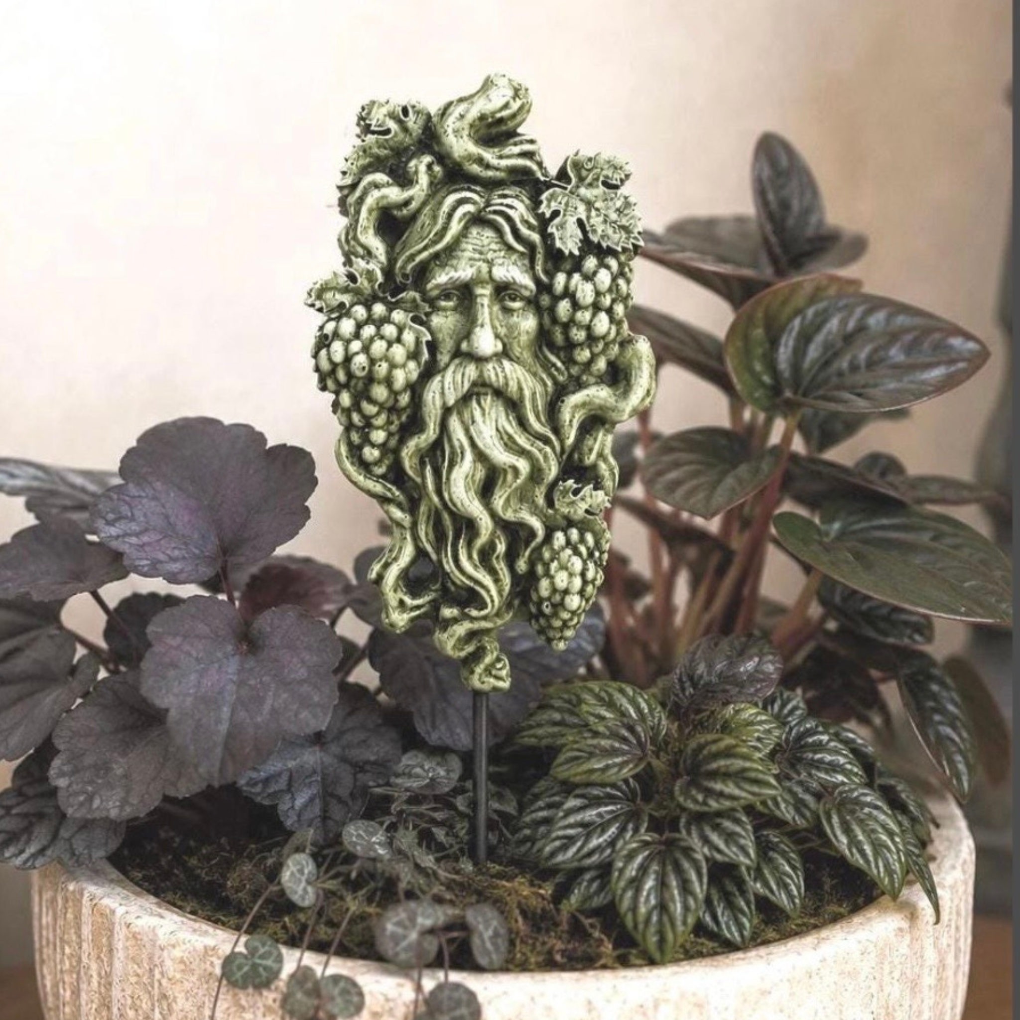 Grapevine Greenman Garden Plaque Hanging Decor