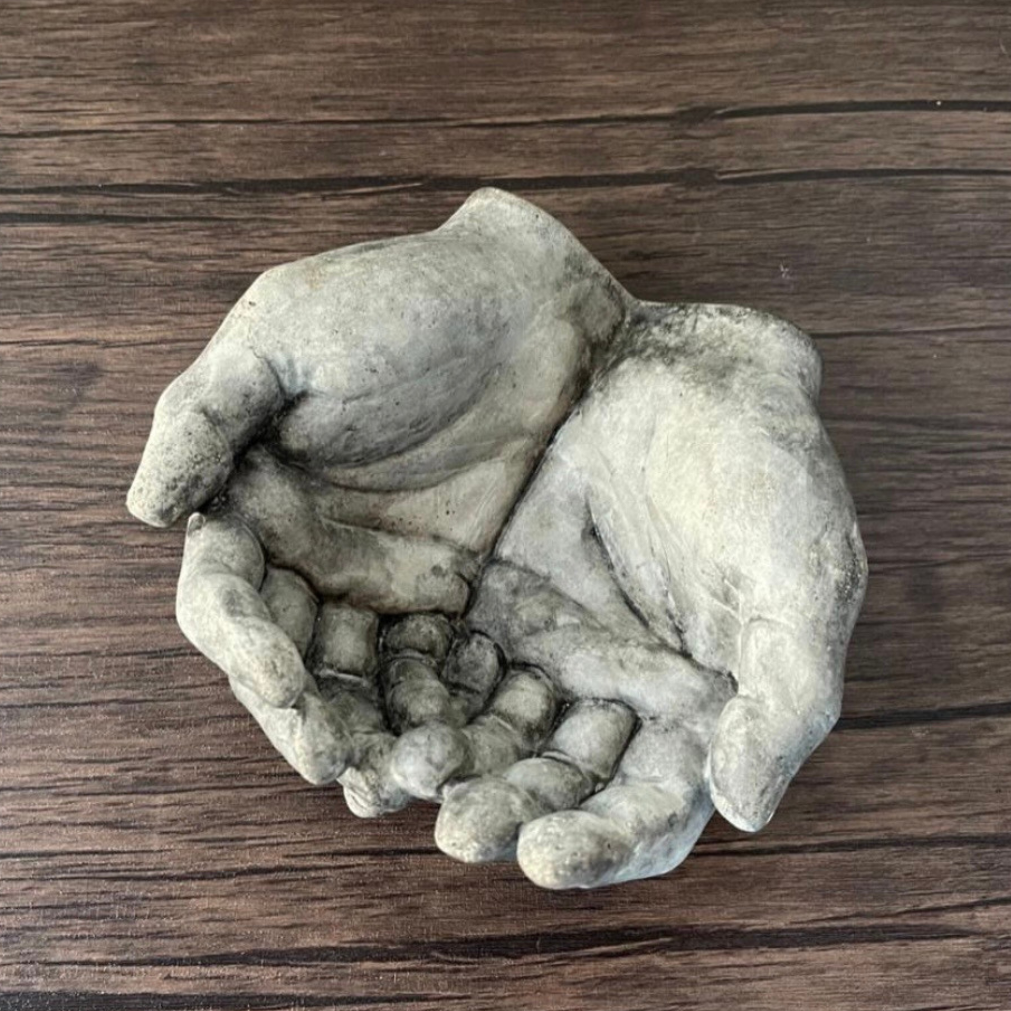 Concrete Hands | Bird Feeder, Birdbath, Trinket or Jewelry Dish