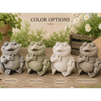 Happy Frog Statue Planter Decor