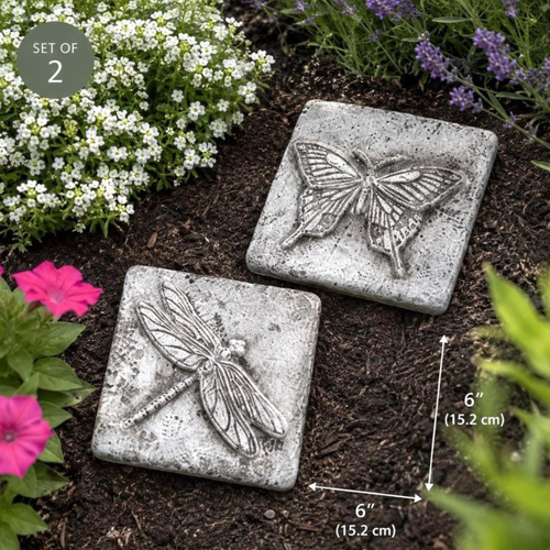 Butterfly & Dragonfly Concrete Garden Stones or Plaques