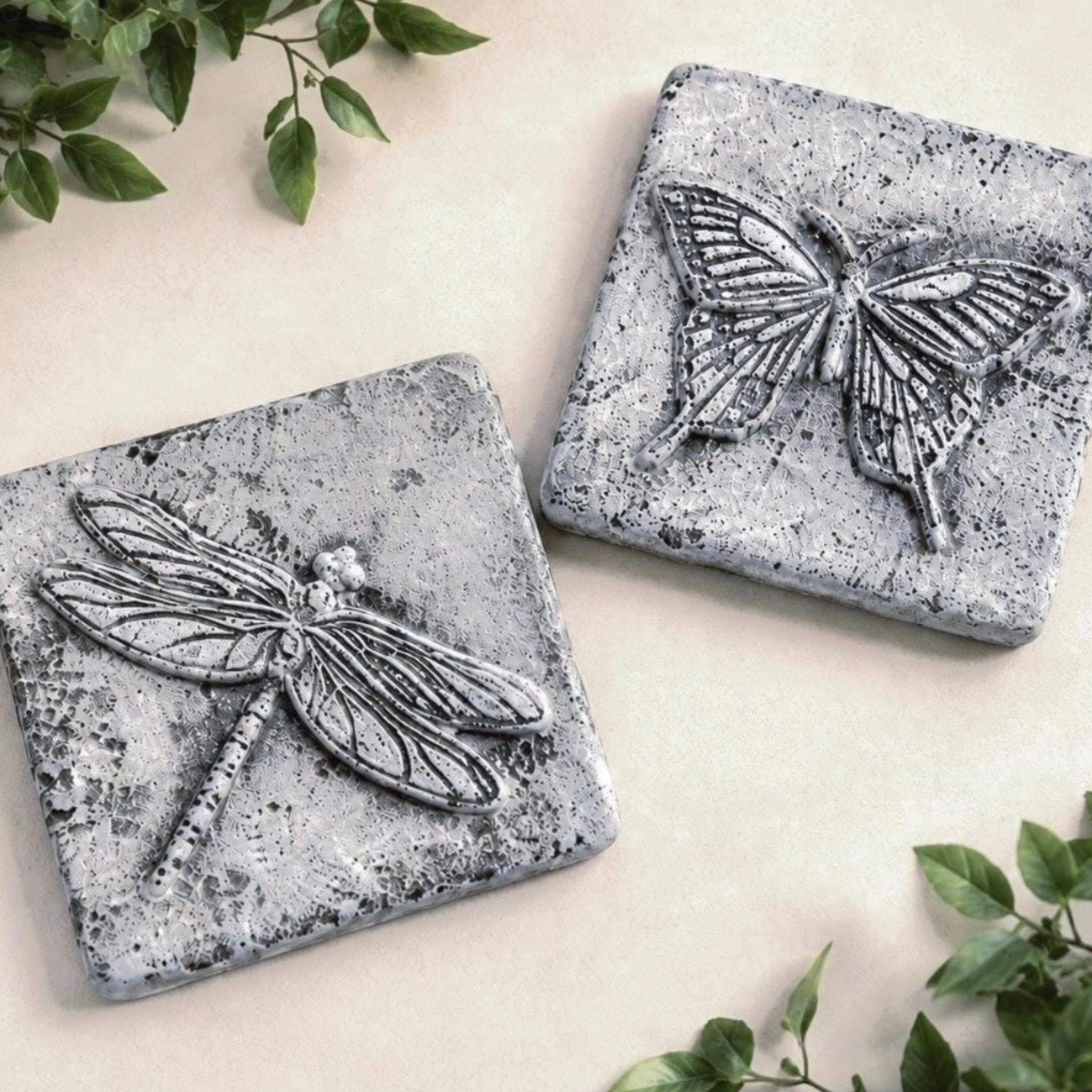 Butterfly & Dragonfly Concrete Garden Stones or Plaques