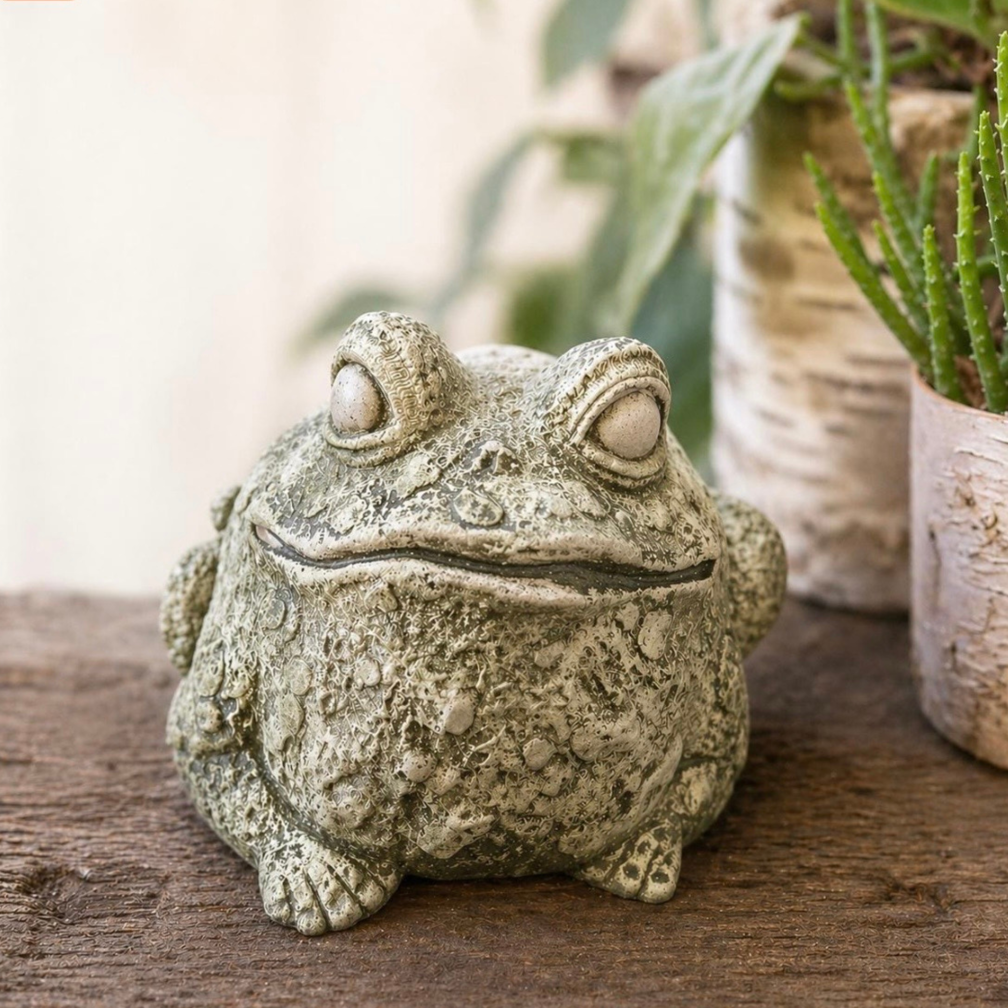 Bullfrog Statue Large Concrete Garden Statue