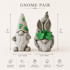 Lucky Garden Gnomes | Four Leaf Clover Gnome Statues