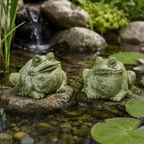 Mini Frog Statues | Plant Stakes or Planter Accent