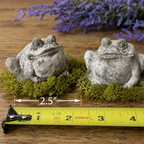 Mini Frog Statues | Plant Stakes or Planter Accent
