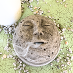 Full Moon Concrete Cone Incense Burner