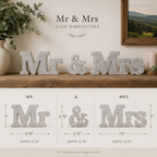 Mr & Mrs Concrete Wedding Sign | Handcrafted Wedding Decor | Vermont Concrete | Mrs & Mrs | Mr & Mr