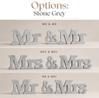 Mr & Mrs Concrete Wedding Sign | Handcrafted Wedding Decor | Vermont Concrete | Mrs & Mrs | Mr & Mr
