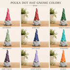 Polka Dot Hat Garden Gnome | Concrete Garden Gnome Statue