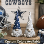 Polka Dot Hat Garden Gnome | Concrete Garden Gnome Statue