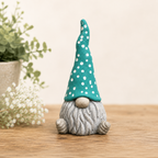 Polka Dot Hat Garden Gnome | Concrete Garden Gnome Statue